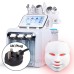 7 az 1-ben Hydrafacial gép LED maszkkal, hidrodermabrázióval, RF liftinggel és ultrahangos bőrfiatalítással a mélytisztításért és hidratálásért