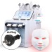 7 az 1-ben Hydrafacial gép LED maszkkal, hidrodermabrázióval, RF liftinggel és ultrahangos bőrfiatalítással a mélytisztításért és hidratálásért