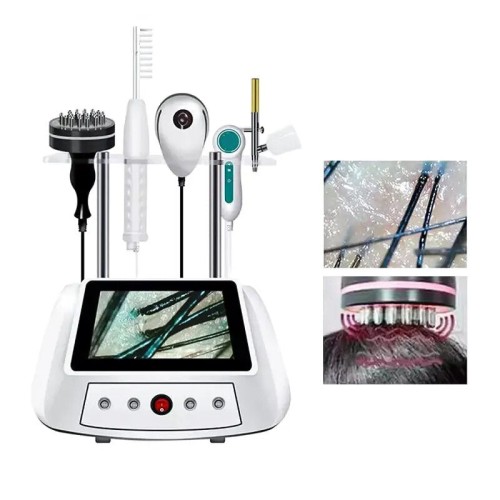 Multifunctional Scalp Care Device with Nanometer Spray & Electrotherapy Comb for Hair Therapy & Salon Use