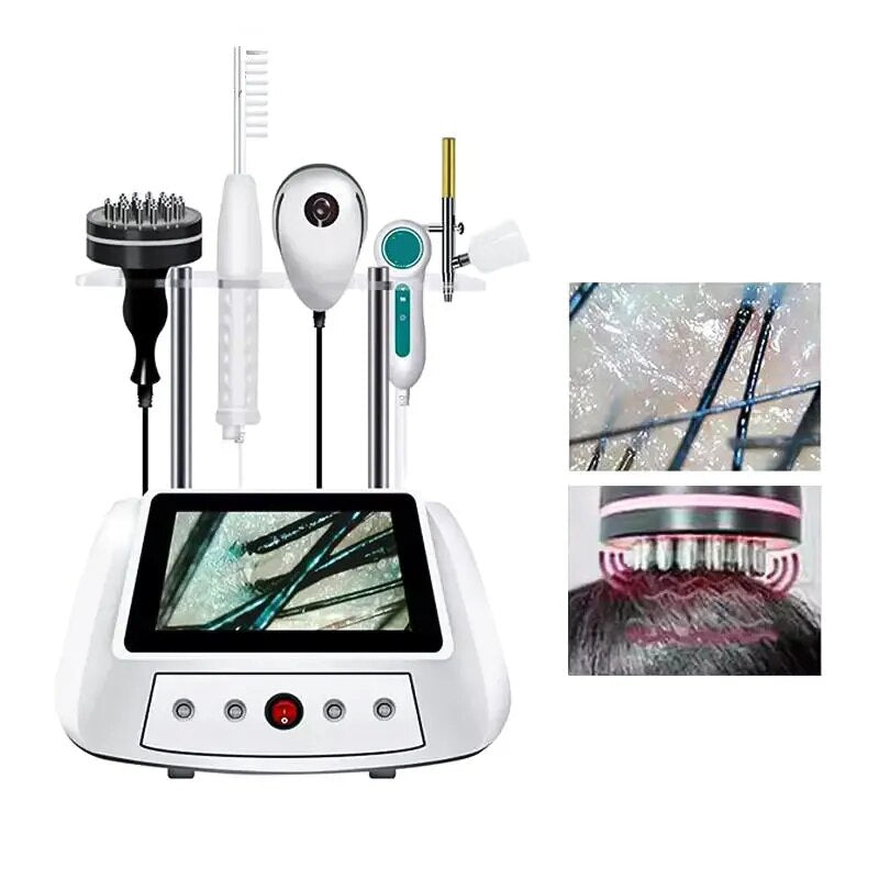 Multifunctional Scalp Care Device with Nanometer Spray & Electrotherapy Comb for Hair Therapy & Salon Use