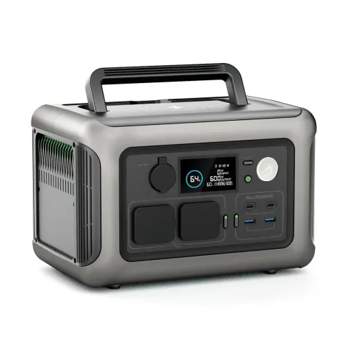 ALLPOWERS R600 Portable Power Station 600W, 299Wh Solar Generator with LiFePO4 Battery, Fast Charging, UPS Backup for Outdoor & Emergency Use