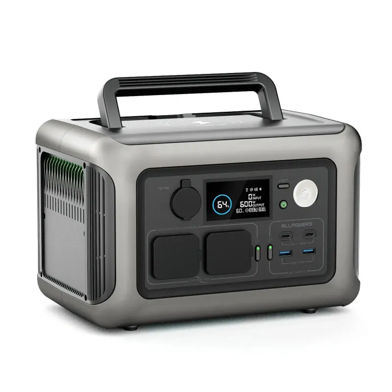 ALLPOWERS R600 Portable Power Station 600W, 299Wh Solar Generator with LiFePO4 Battery, Fast Charging, UPS Backup for Outdoor & Emergency Use