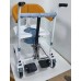Disabled Transfer Chair with Manual/Hydraulic Lift - Adjustable Height, 180° Rear Opening, Oversized Potty, Silent Casters [Patient Transfer, Home Healthcare]