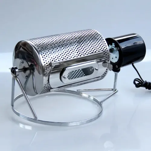 Home Stainless Steel Electric Coffee Bean Roaster - Small Batch Roasting Machine for Coffee Beans & Dry Fruits [Stainless Steel, Low-Noise, Observation Window]