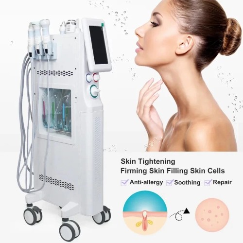 Hot Hydra Dermabrasion Vacuum Face Cleaner with Hydro Water Oxygen Jet Peel for Acne, Pore Cleaning & Facial Massage