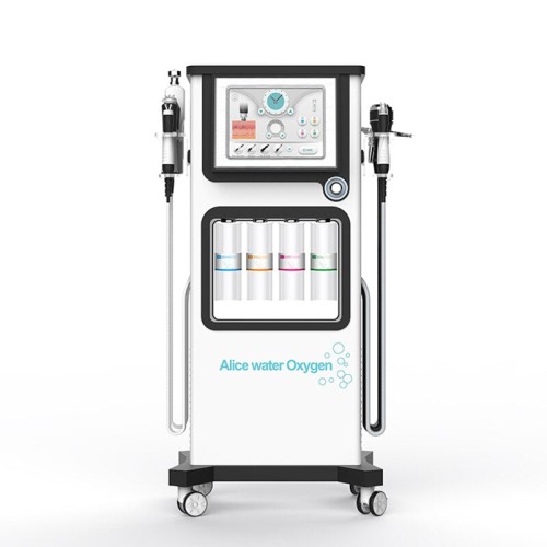 Alice Super Bubble 7-in-1 OxyGen Facial Care RF Ultrasonic Therapy Machine for Hydro Dermabrasion, Skin Tightening & Rejuvenation