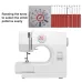 Hordozható elektromos varrógép 12 beépített öltésmintával, állítható sebességgel és LED fénnyel [varrógép, elektromos varrás]
