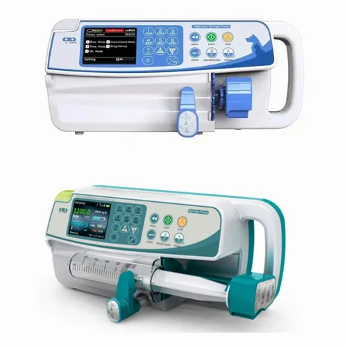 LCD Real Time Alarm Syringe Pump for Human & Veterinary Use - Adjustable Buzzer, Anti-Bolus, WIFI, Double CPU