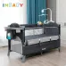 Draagbaar babybed met luiertafel, multifunctionele wieg voor pasgeborenen en schommelstoel voor kinderen van 0 tot 6 jaar