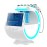 Smart Ice Blue Magic Mirror Skin Analyzer - AI Face Lifting, Microdermoabrasion, Oxygen Sprayer, Hydrodermabrasion Deep Cleaning Machine