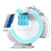Smart Ice Blue Magic Mirror Skin Analyzer - AI Face Lifting, Microdermoabrasion, Oxygen Sprayer, Hydrodermabrasion Deep Cleaning Machine