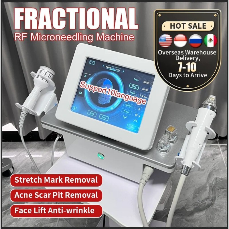 جهاز Ice Hammer RF Microneedling لإزالة التجاعيد وشد الجلد وتقليل علامات التمدد [RF Microneedling، تجديد البشرة]