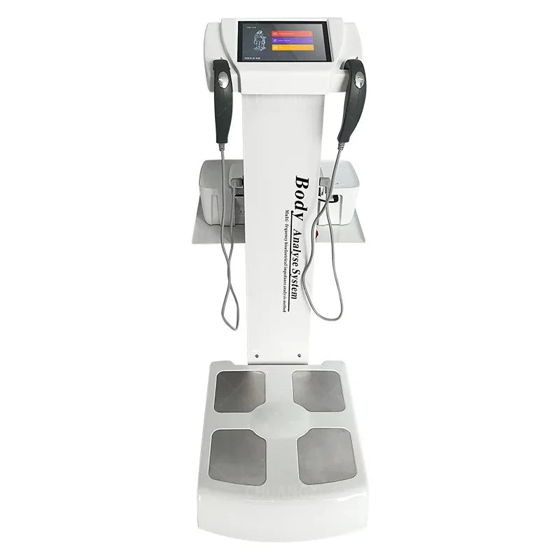 GS Body Composition Analyzer - Handheld Body Fat Detector for Gyms, Multi-Frequency BIA Technology, 8-Point Electrode System [Body Fat Analyzer, Fitness Tracker]