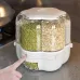 360° Rotating Large Kitchen Storage Container - Sealed Cereal Dispenser, Rice Barrels, Grain Box for Food Storage