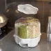 360° Rotating Large Kitchen Storage Container - Sealed Cereal Dispenser, Rice Barrels, Grain Box for Food Storage