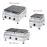 LPG Gas Type 100/50/25 Holes Poffertjes Maker Machine - Mini Pancake & Waffle Grill with Teflon Coating