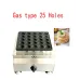 LPG Gas Type 100/50/25 Holes Poffertjes Maker Machine - Mini Pancake & Waffle Grill with Teflon Coating