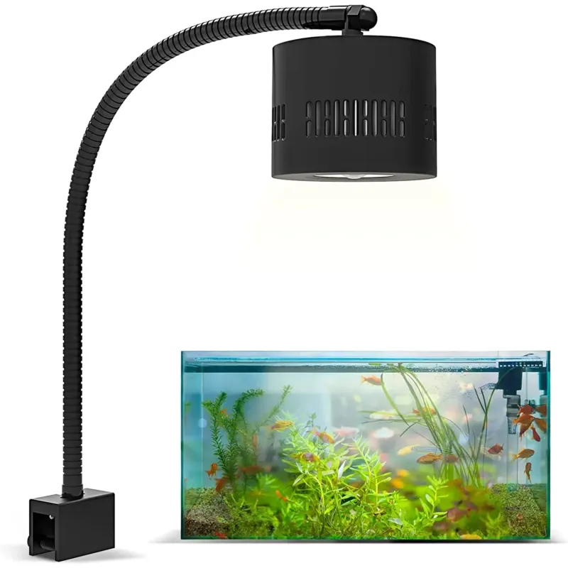 Lominie 70 W Asta 120 akváriumi lámpa – teljes spektrumú, szabályozható, 4 csatornás, bilincs lámpa hattyúnyal édesvízi tartályokhoz