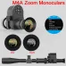 M4A Night Vision teleszkóp 1080p HD vadászkamera 4X zoommal, 850 nm-es infravörös távcsővel és hátsó távcsővel