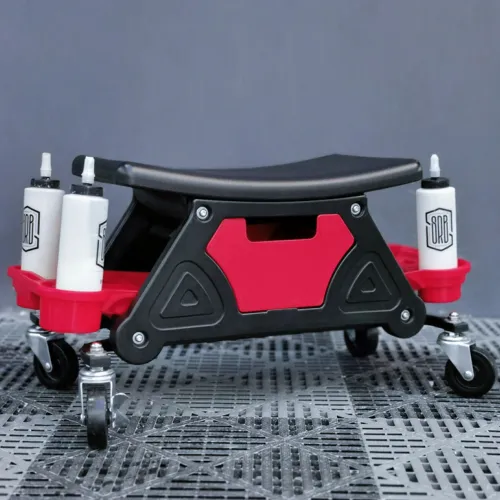 Nagy teherbírású mechanikus zsámoly szerszámtálcákkal – 300 LBS kapacitású guruló garázsszék, tökéletes ajándék férfiaknak