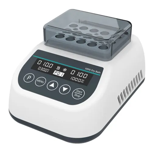 Mini Dry Bath Incubator Lab Metal Bath Constant Temperature Heater with Heating Block for 0.2/0.5/1.5/2ml Tubes [Lab Equipment, Thermostat Heater]