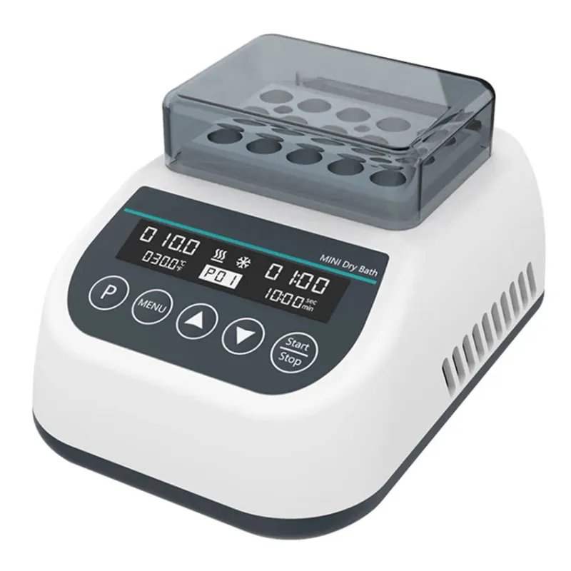 Mini Dry Bath Incubator Lab Metal Bath Constant Temperature Heater with Heating Block for 0.2/0.5/1.5/2ml Tubes [Lab Equipment, Thermostat Heater]