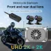 Kamera motocyklowa WiFi bez ekranu Ultra HD 2K + 2K GPS Motocykl DVR 1440P Podwójny obiektyw Wodoodporny Moto Dash Cam Rejestrator