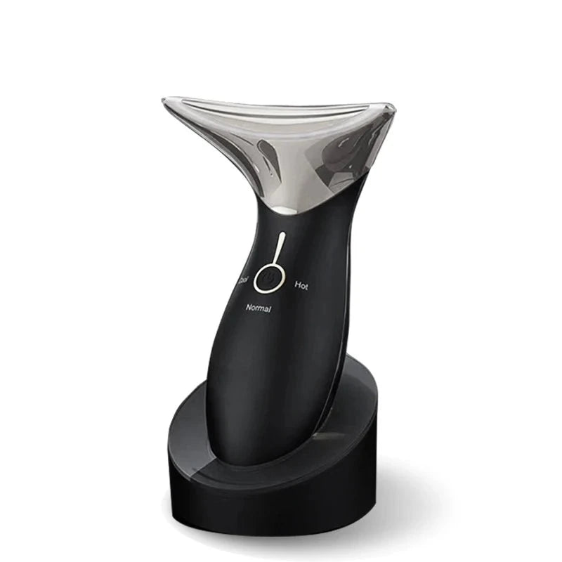 Ms.W 5-in-1 Anti-Aging Face & Neck Lifting Massager - High Frequency Vibration, Heating, USB Charging, Portable Beauty Tool