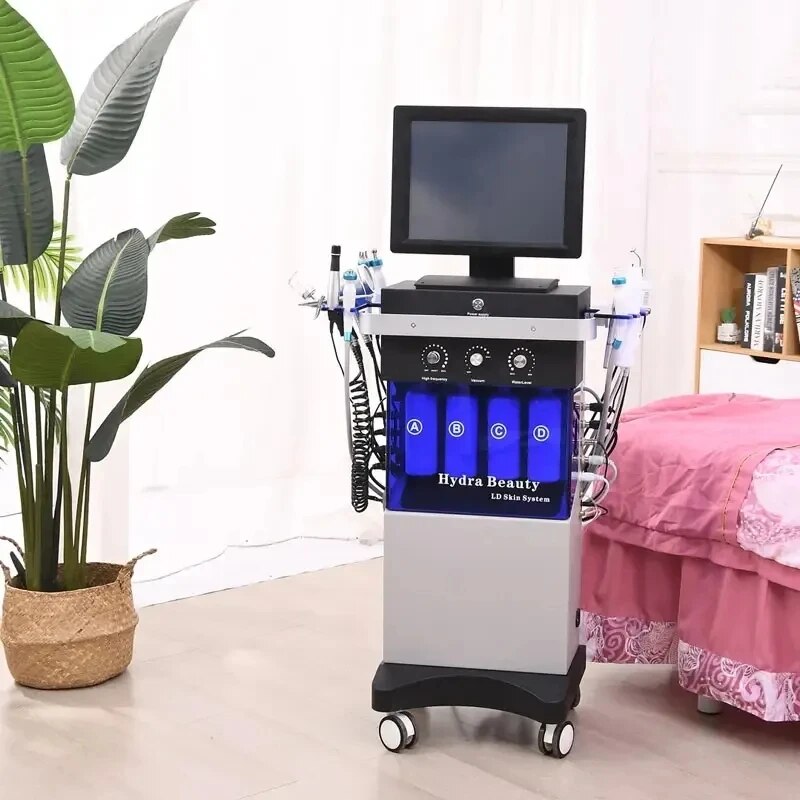 Multifunction Oxygen Hydra Dermabrasion Machine for Facial Rejuvenation, Ultrasonic Cleaning, Blackhead Removal & Face Lifting [Skin Care, Beauty Device]