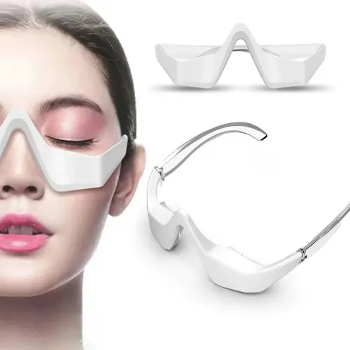 NOWY masażer oczu EMS Micro-Current Eye Massager z terapią światłem czerwonym - łagodzenie zmęczenia oczu, cieni pod oczami i nadwyrężenia oczu - przenośne elektryczne narzędzie do masażu oczu [masażer oczu, terapia światłem czerwonym, łagodzenie zmęczeni