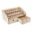 Natural Wooden Paint Bottle Rack Organizer - Acrylics Paint Storage Stand for Hobby & Art Supplies, 36x24x18.5cm