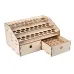 Natural Wooden Paint Bottle Rack Organizer - Acrylics Paint Storage Stand for Hobby & Art Supplies, 36x24x18.5cm