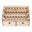 Natural Wooden Paint Bottle Rack Organizer - Acrylics Paint Storage Stand for Hobby & Art Supplies, 36x24x18.5cm