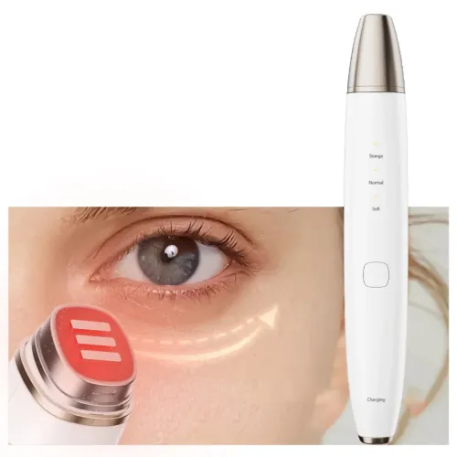 EMS Beauty Device Multi-Function Eye Pen for Dark Circles, Eye Bags, Wrinkle Lifting & Firming | RF Skin Tightening & Red Light Therapy
