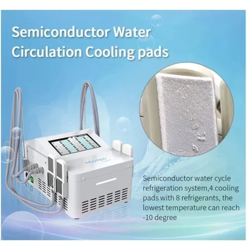 Non-invasive Cryo EMSlim 4 Cooling Pads for Cellulite Removal & Fat Freezing with EMSlim SPA Home Beauty Machine
