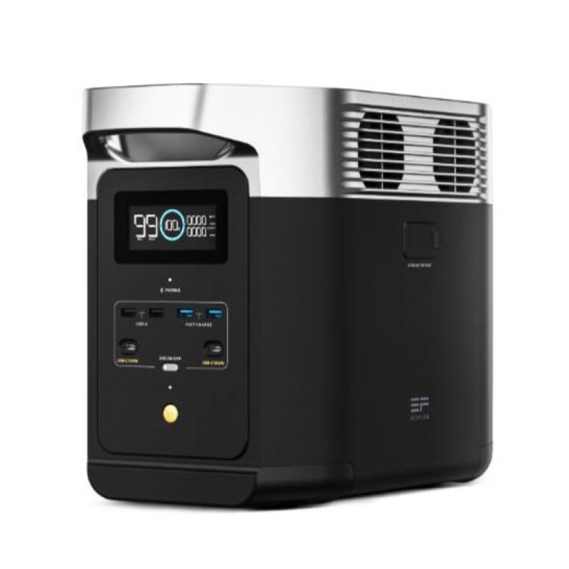 1800W Mobile Outdoor Power Supply - 220V Fast Charging, 1 kWh High Capacity Portable Battery for Camping, Emergencies & More