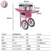 Commercial Cotton Candy Machine with Cart - 950W Electric Candy Floss Maker for Home & Business [Stainless Steel, Easy Clean, Fast Production]