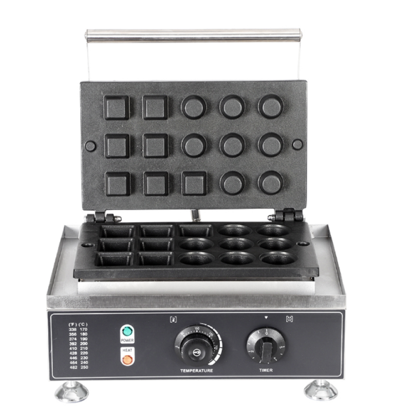 Commerciële antiaanbak elektrische taartvormer - 110v/220v, 15 stuks mini ronde deegmachine