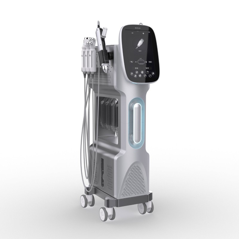 جهاز 9 في 1 لتقشير الوجه باستخدام فقاعات ثاني أكسيد الكربون لتجديد البشرة ورفعها - جهاز محمول للعناية بالبشرة