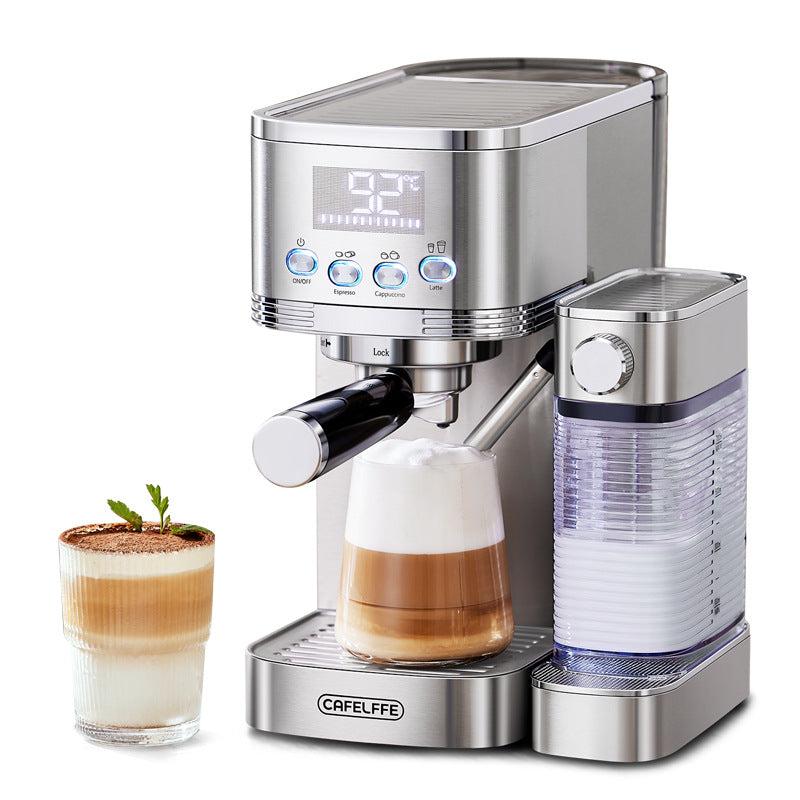 Cafelffe Fully Automatic Espresso Machine with 20Bar Pump, Built-in Milk Frother, Stainless Steel Cappuccino Maker for Home & Office