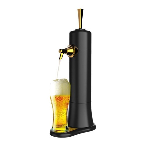 Portable Electric Beer Dispenser with Ultrasonic Foam Maker - Compact, Battery-Powered Beer Foam Separator for All Beer Types