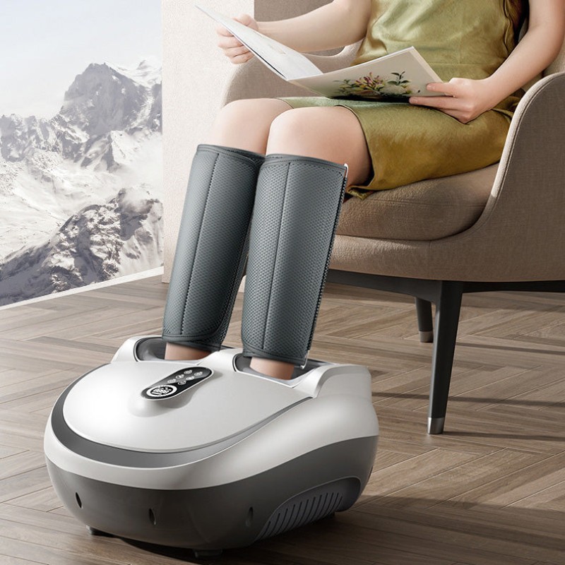 8D Multifunctional Electric Foot Massager with Kneading, Heating, Air Compression for Foot & Calf Relief - Perfect Health Care Gift