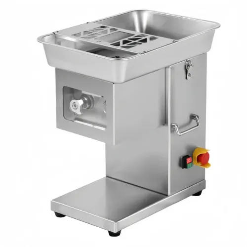 Elektromos asztali hússzeletelő – 1800 W-os levehető penge friss hús szeleteléséhez, aprításhoz és kockázáshoz [Hússzeletelő, elektromos húsvágó]