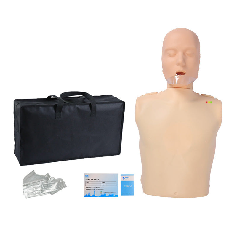 CPR Training Manikin - Half-Body Human Model for Cardiopulmonary Resuscitation & Artificial Respiration Simulation [CPR Training, First Aid Practice]