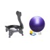 Balance Yoga Ball Chair met Roller - Explosieveilig, Veilig voor zwangerschap en fitness, Zachte elastische zitting voor thuis en op kantoor [Yoga Ball Chair, Fitnessbal, Kernkracht]