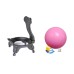 Balance Yoga Ball Chair met Roller - Explosieveilig, Veilig voor zwangerschap en fitness, Zachte elastische zitting voor thuis en op kantoor [Yoga Ball Chair, Fitnessbal, Kernkracht]