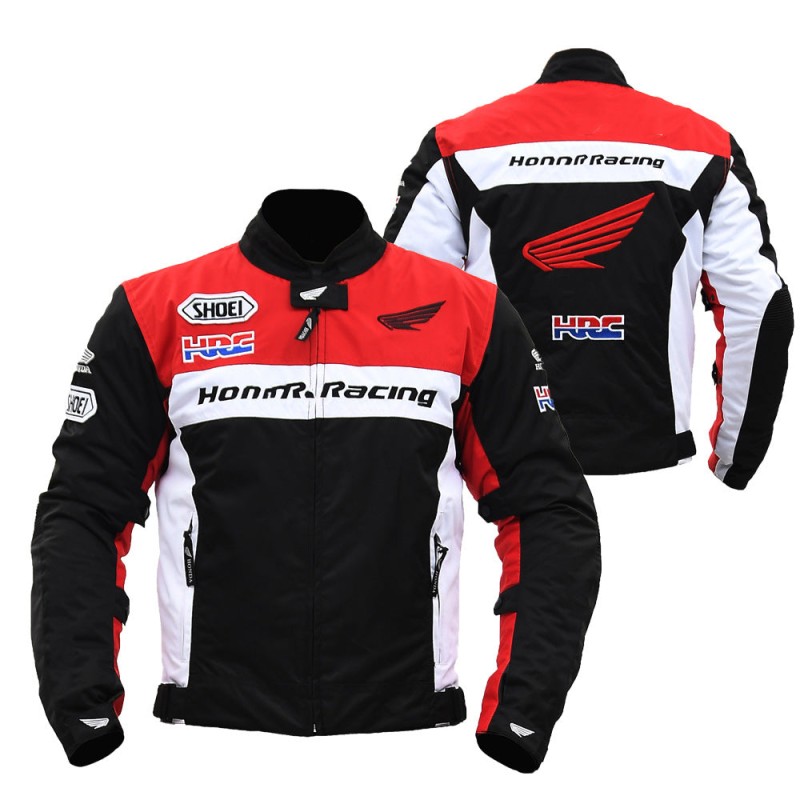 Honda Men's Anti-Fall Motorcycle Jacket - Breathable Racing Suit with Protective Gear [Motorcycle Jacket, Racing Suit]