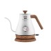 220V/110V 1L Electric Gooseneck Kettle, 304 Stainless Steel Pour-Over Coffee Pot with Thermometer
