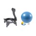 Balance Yoga Ball Chair met Roller - Explosieveilig, Veilig voor zwangerschap en fitness, Zachte elastische zitting voor thuis en op kantoor [Yoga Ball Chair, Fitnessbal, Kernkracht]