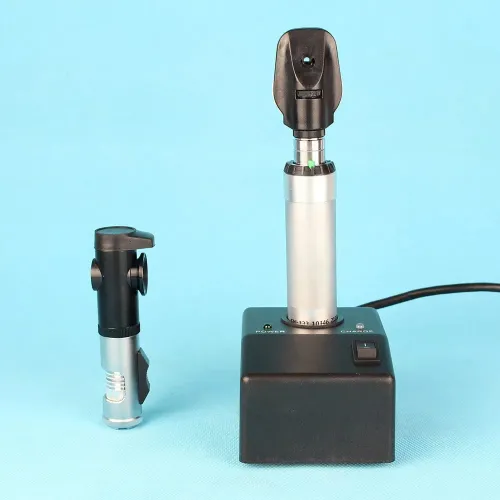 Rechargeable Ophthalmoscope & Retinoscope Combo Set YZ11D+YZ24B with Aluminium Case - Portable Eye Exam Tool